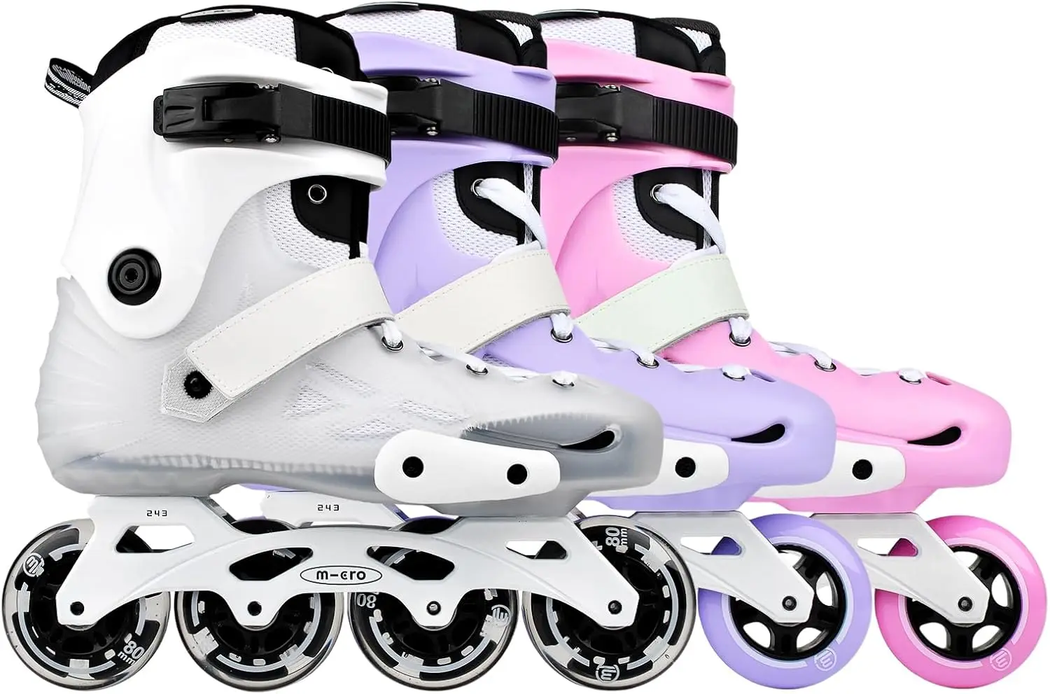 Micro Skate MT4 FLASH/PINK/LAVA Городские роликовые коньки для начинающих мужчин и женщин