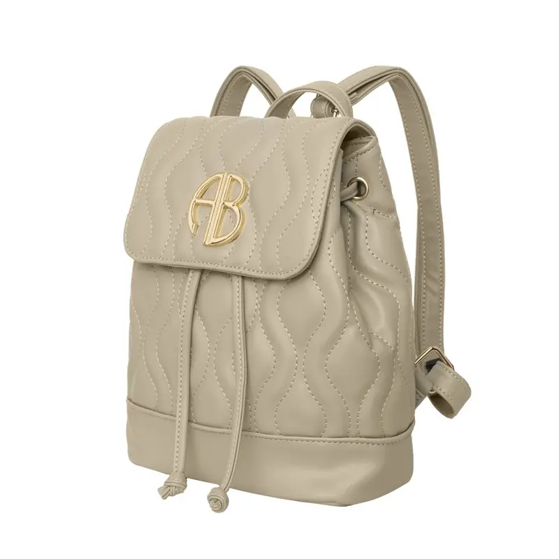 Alexis Bendel Women’s Vegan Leather Quilted Backpack For School And Travel