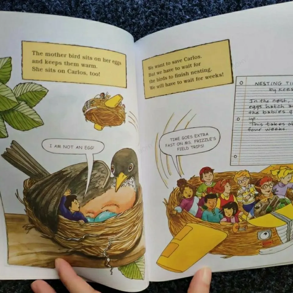 23 книги/набор волшебный школьный автобус научные читатели английские картинки