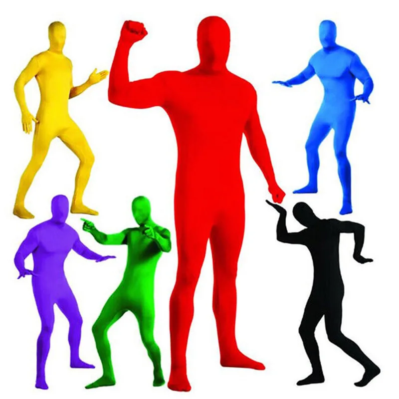 

Stretchy Body Green Screen Suit Video Chroma Key Comfortable Background Invisible Effect Tight Suit Bodysuit Cosplay Costumes