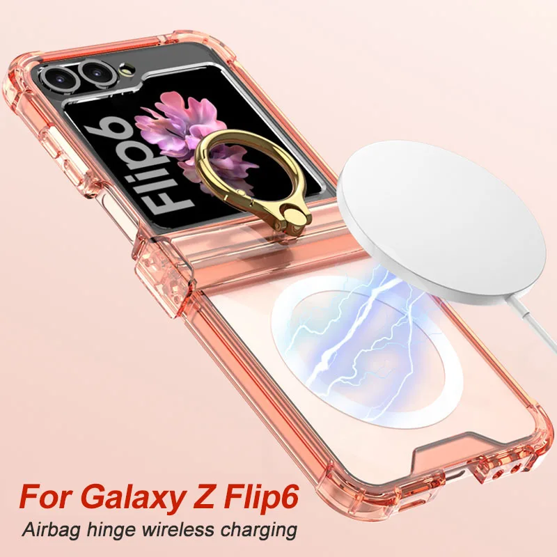Чехол с подушкой безопасности для беспроводной зарядки Magsafe Samsung Galaxy Z Flip 6 Flip6
