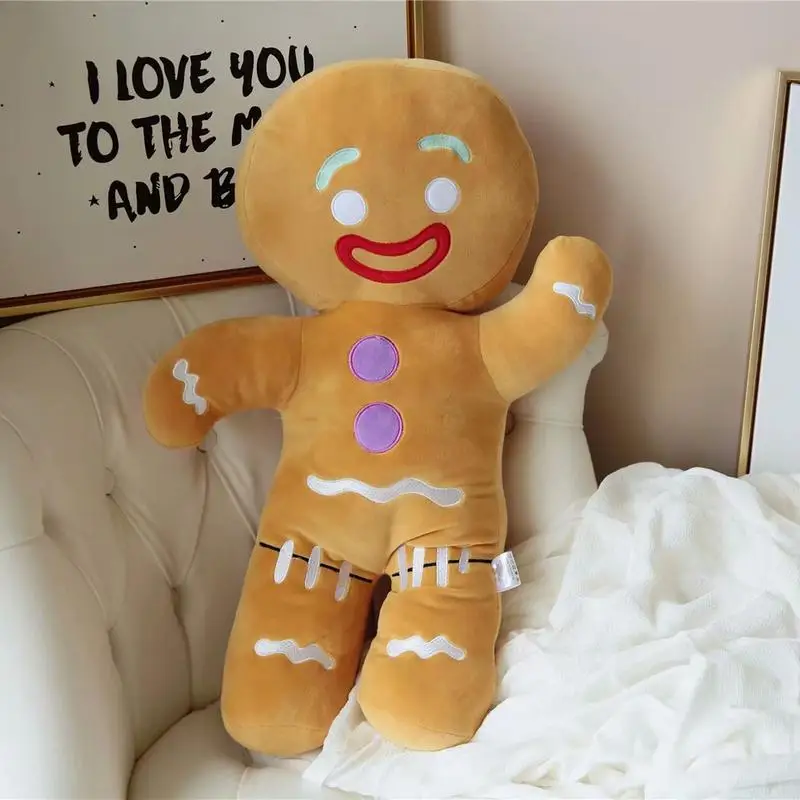 

Gingerbread Man Plush Biscuit Shrek Toys Lovely Biscuit Men Stuffed Furniture Upholstery Pillow Sofa Ginger Toy Decoration Items