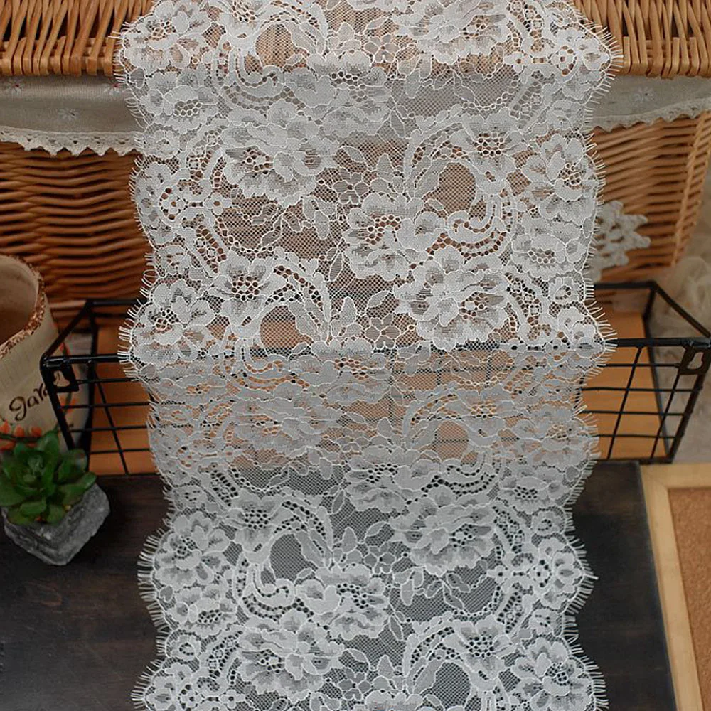 Черная кружевная отделка для ресниц шантильи рукоделие своими руками свадебные