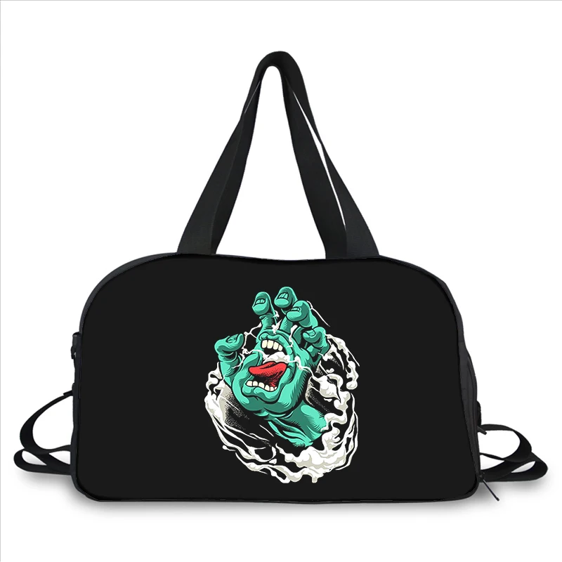 Santa Cruz Skateboards Art 3D printing fashion trend portable large capacity multi function messenger bag travel bag