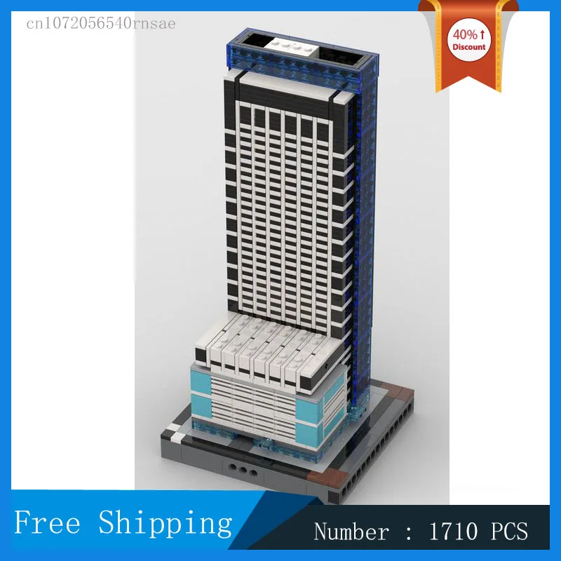 MOC Urban Architecture 1000 основная модель блока в сборе масштаб 1/2 сборка Street View коллекция