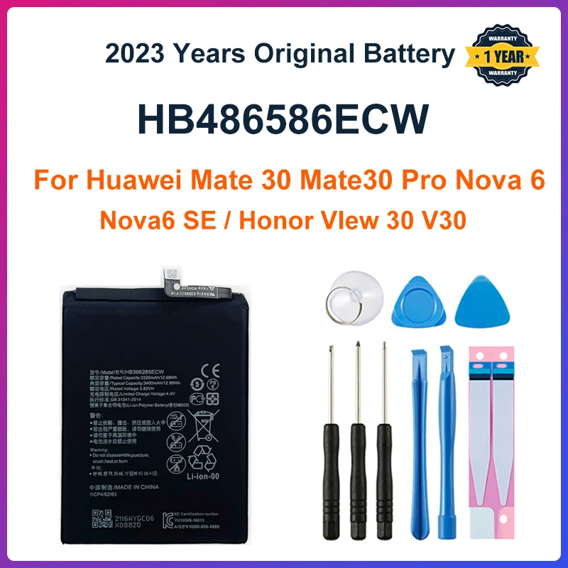 

Original HB486586ECW Replacement Mobile Phone Battery for Huawei P40 Lite Mate 30 Mate30 Pro Nova 6 Nova6 SE Honor VIew 30 V30