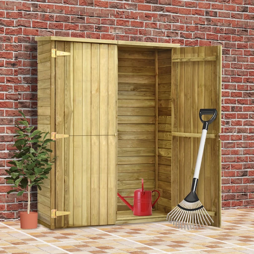 

Garden Storage Sheds, Impregnated Pinewood Outdoor Tool Shed, Patio Decoration, 123x50x171 cm