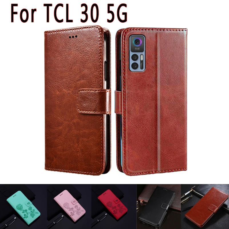 

Wallet Cover For TCL 30 Plus Case Card Flip Leather Stand Protective Coque de TCL 30+ 30 5G T776H T776H1 T776O Phone Cases Etui