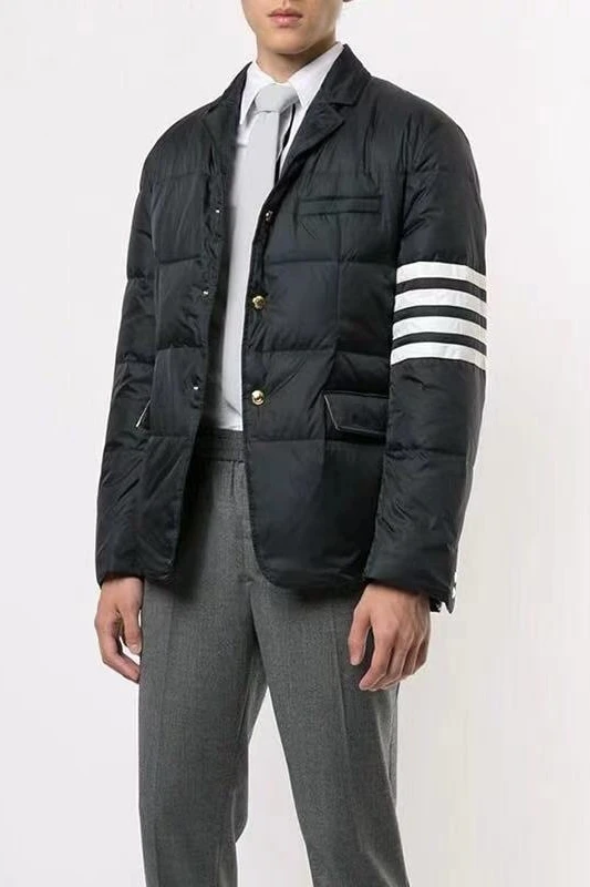 TB Four Stripes Dark Blue TB Suit Down Jacket Men
