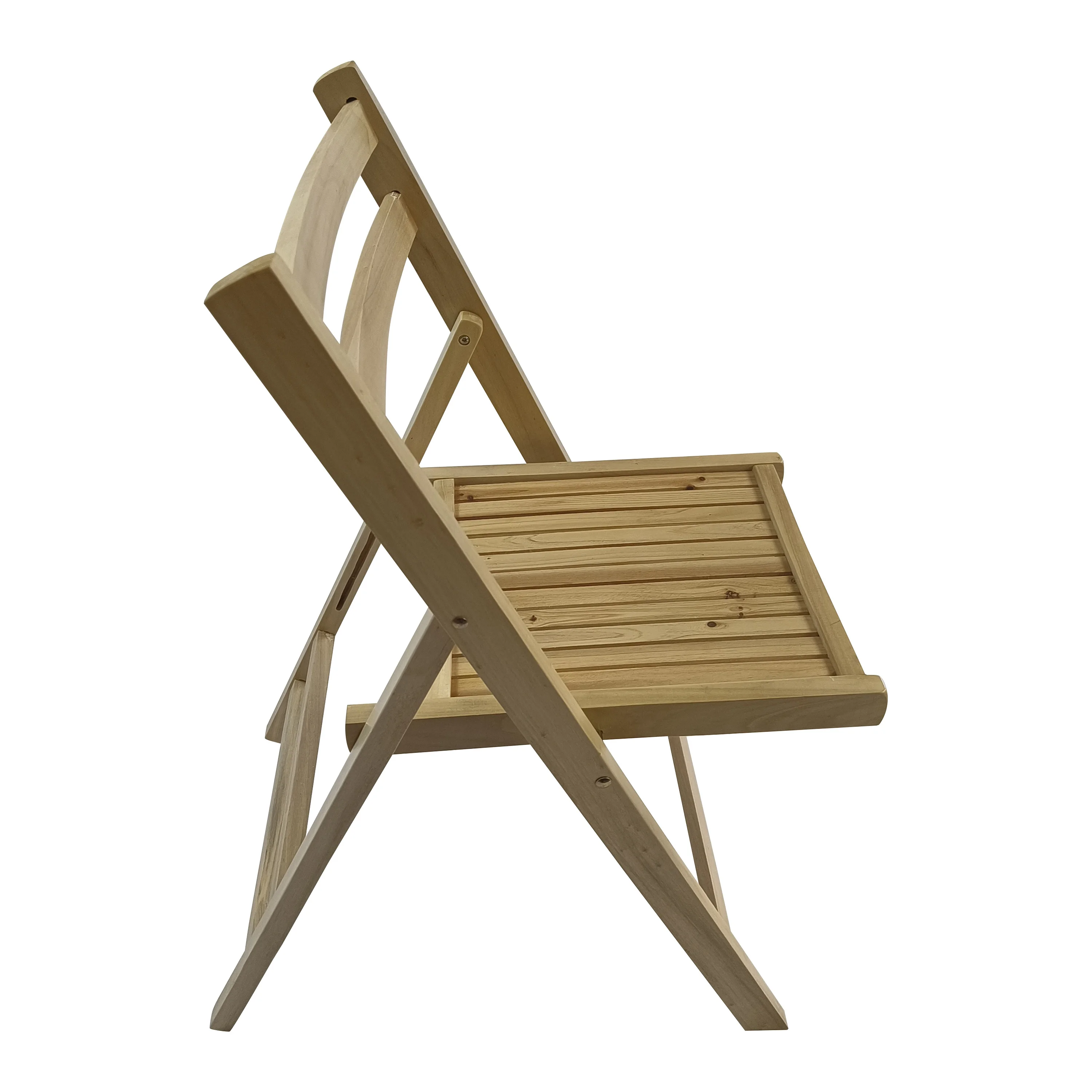 

Slatted Natural Wood Outdoor Chair 4 Piece Folding Chair Save Space Can Be Used Garden Chair Beach Chair or Meeting Room Chair