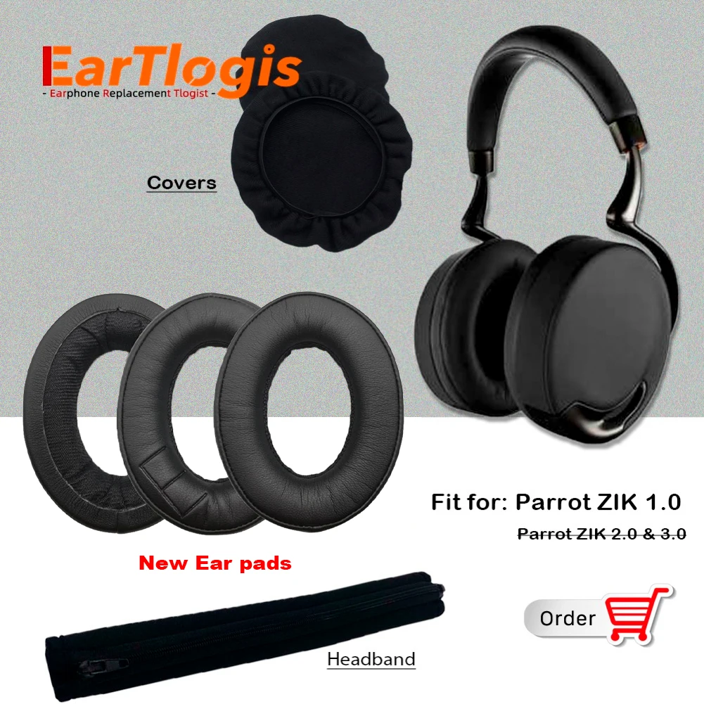Сменные детали EarTlogis для гарнитуры Parrot ZIK 1