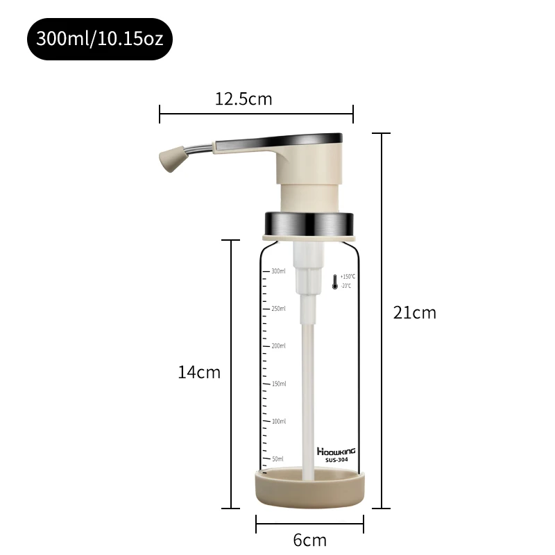 

HOOWKING Бутылка для меда из стекла 300 мл