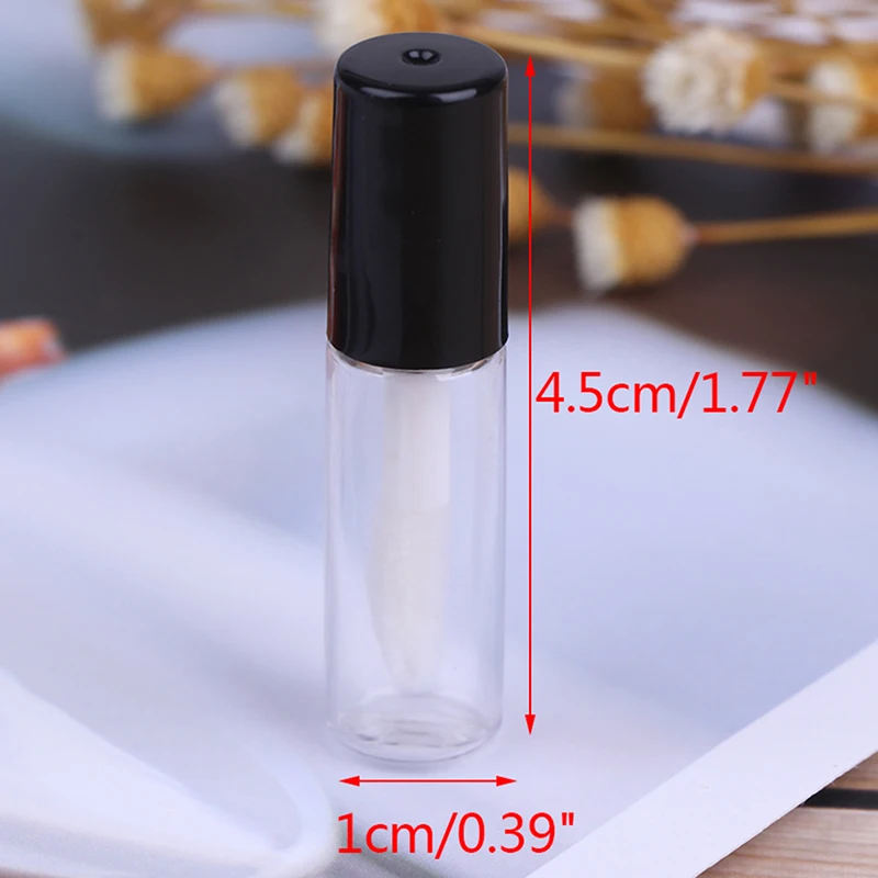 10PCS/Lot Empty Transparent PE Lip Gloss Tubes Plastic Lip Balm Tube Lipstick Mini Sample Cosmetic Container images - 6