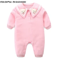 colorful childhood baby rompers clothes sets newborn girls cotton jumpsuits outfits spring autumn long sleeve overalls 618