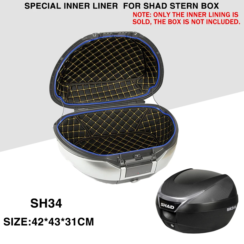

For SHAD SH34 Trunk Case Liner Luggage Box Inner Container Lining Storage Box Trunk Pad Waterproof Leather Pad Storage Lining