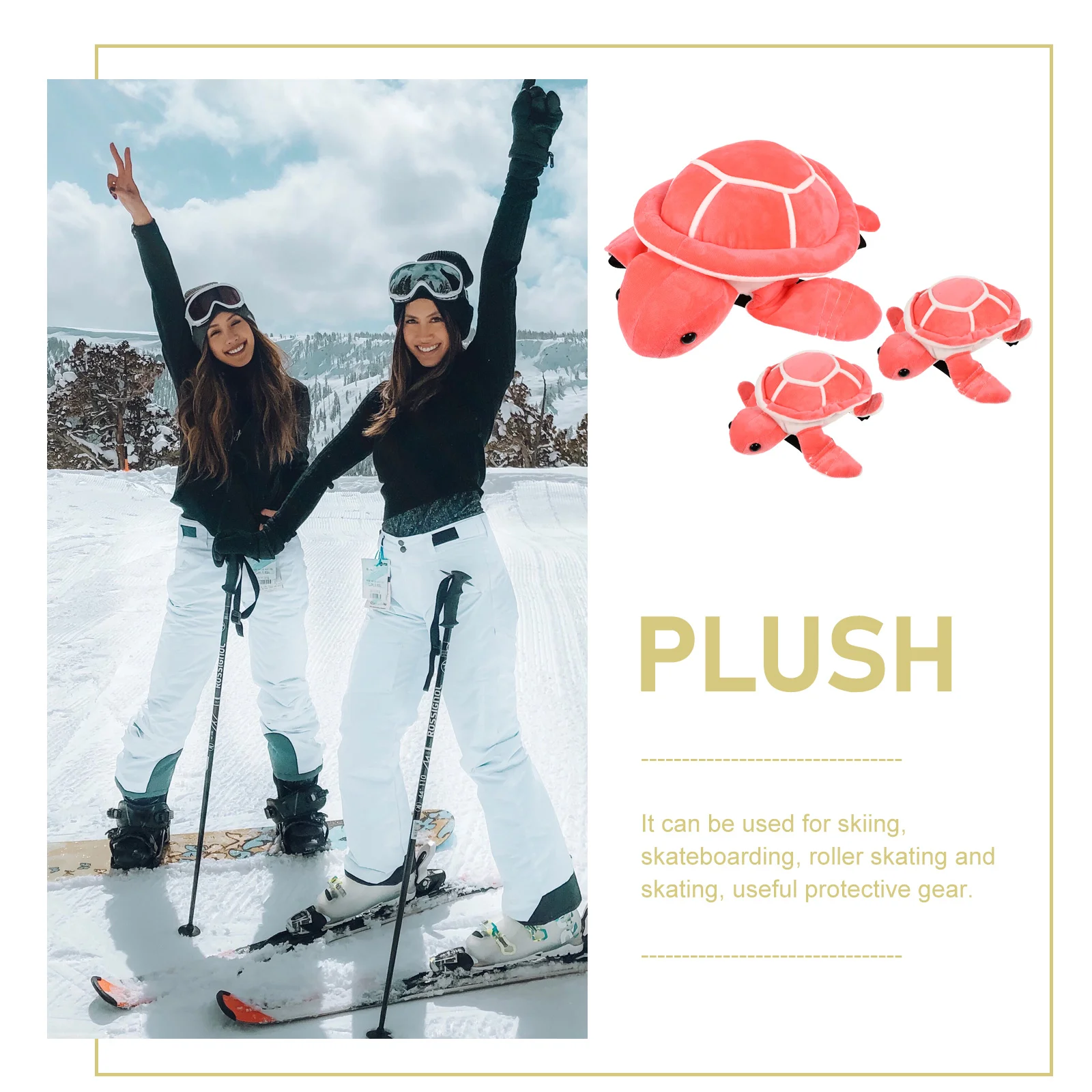 

Pad Knee Turtle Hipcushion Skiing Pads Skating Gear Tortoise Snowboardsnowboarding Protector Ski Skateboard Anti Padded Kids