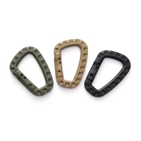 5pc link carabiner climb clasp clip hook backpack molle system d buckle military outdoor bag camping climbing accessories