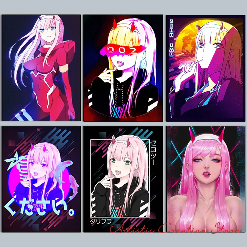 

Картина по номерам «сделай сам», аниме дорогой франкс 002, картина маслом ZERO TWO 02, Настенная картина для спальни, детской комнаты, украшение для дома