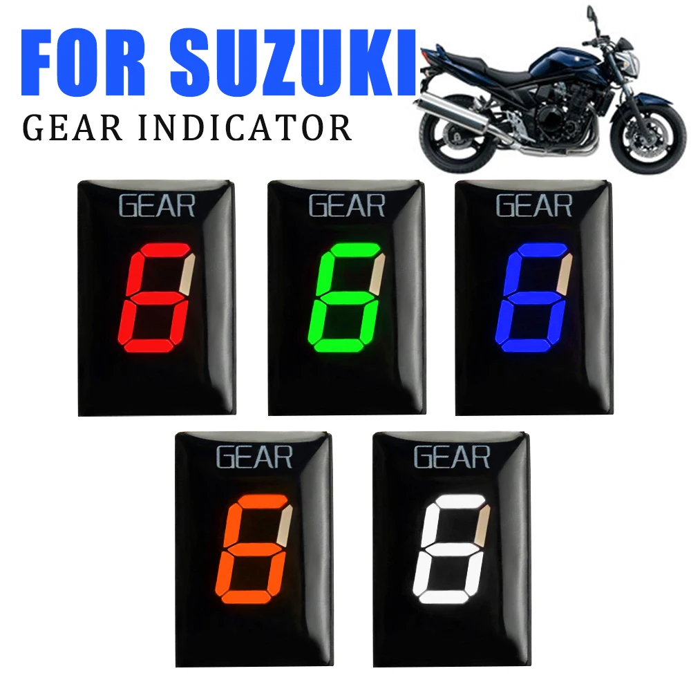 Indicador de marcha para motocicleta, accesorios para Suzuki GSF650 Bandit GSF1250 Bandit GSF 650 GSF 1250 GSX1400 GSX650F GSX 1400 GSX-650F