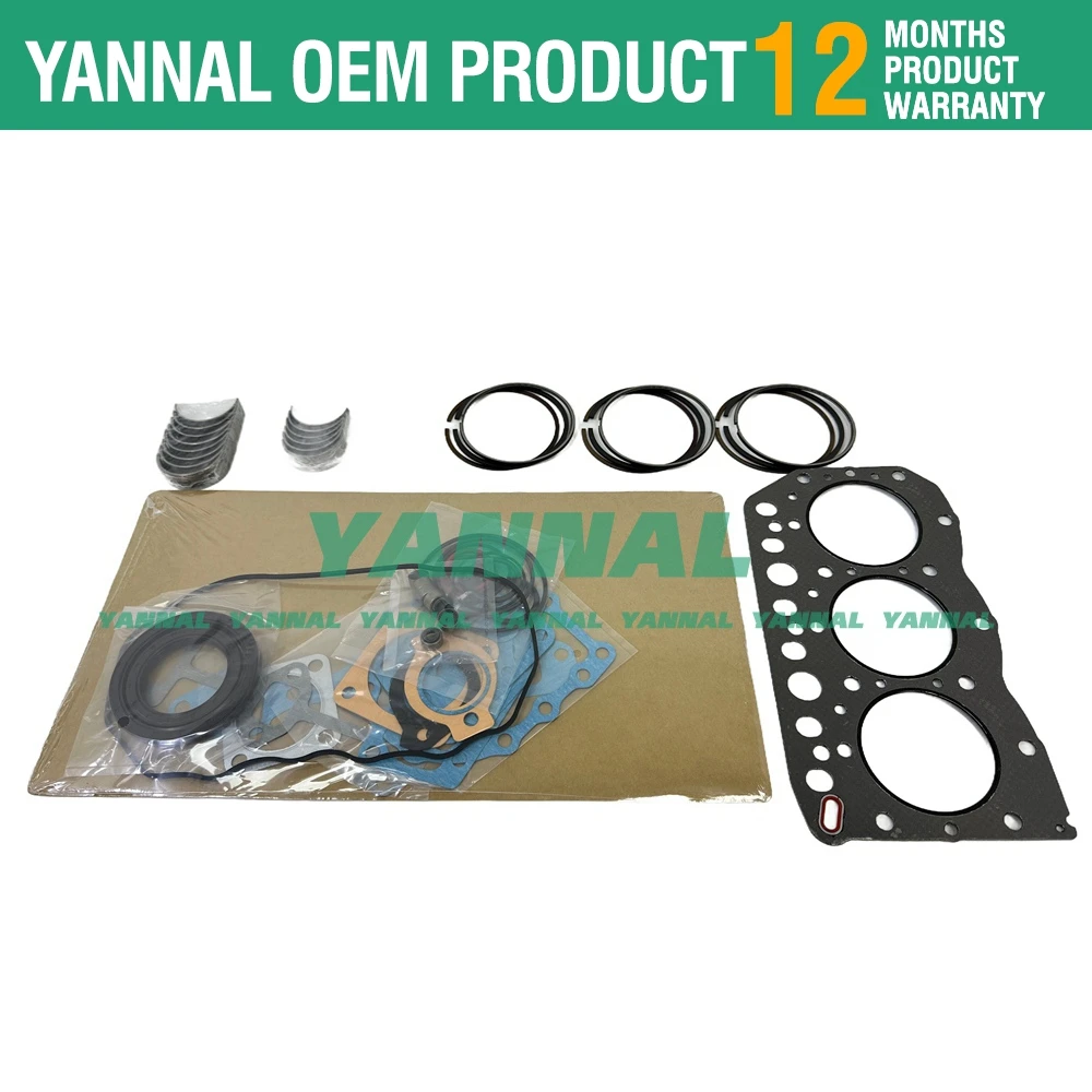 3TN75-RJ 3TN75L 3TN75 Комплект капитального ремонта кольца для части экскаватора Yanmar B25-2