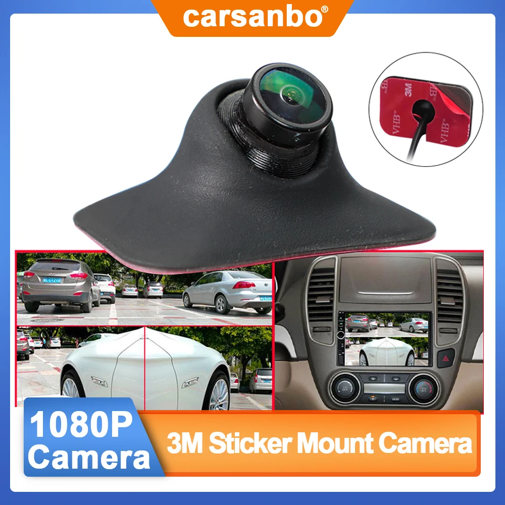 

Carsanbo Universal 1080P Car Reverse Camera 170 degree wide angle AHD Night Vision HD Waterproof Side View Camera for AHD Mirror