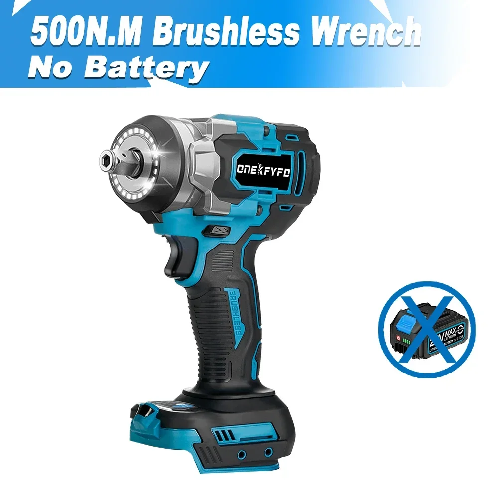 

Бесщеточный аккумуляторный ударный гайковерт ONEKFYFD 500 Нм 1/2 дюйма