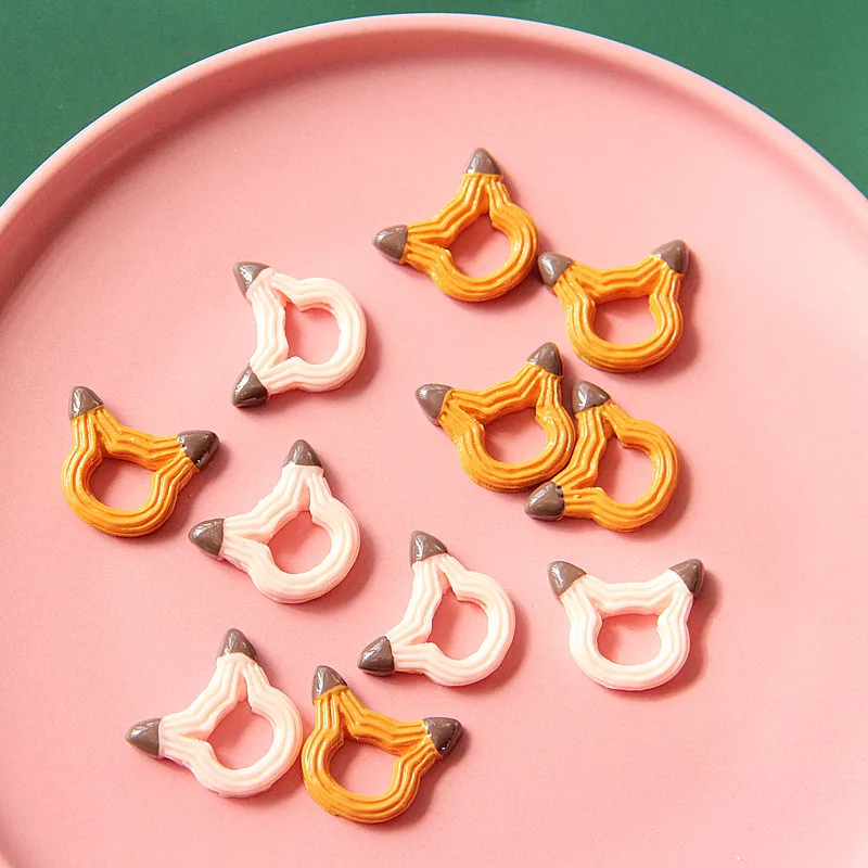 

20pcs Resin Cartoon Flatback Cabochon Kawaii Fake Food Play Characters Fit Phone Case Decoration DIY Scrapbooking Accessories