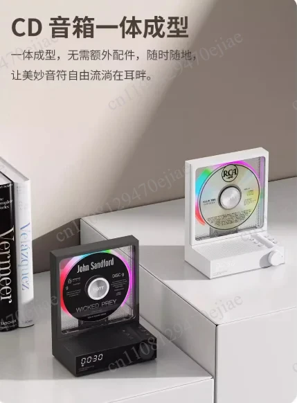 Фото HOTT C229CD Bluetooth CD-плеер |   Винтажная музыкальная система «все в одном» в дизайне проигрывателя виниловых пластинок для аудиофилов №5