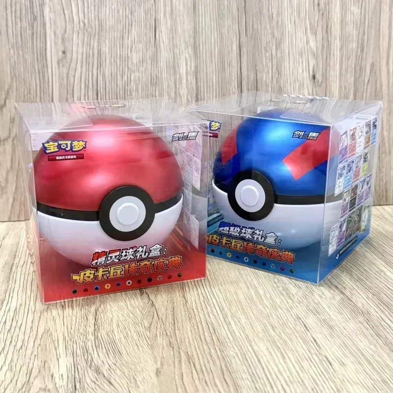 Фото Подарочный набор PTCG Pokemon Poke Ball Master Ball на день рождения с оригинальной упаковкой карт Pokemon на упрощенном китайском языке, идеальная игрушка, в наличии №3