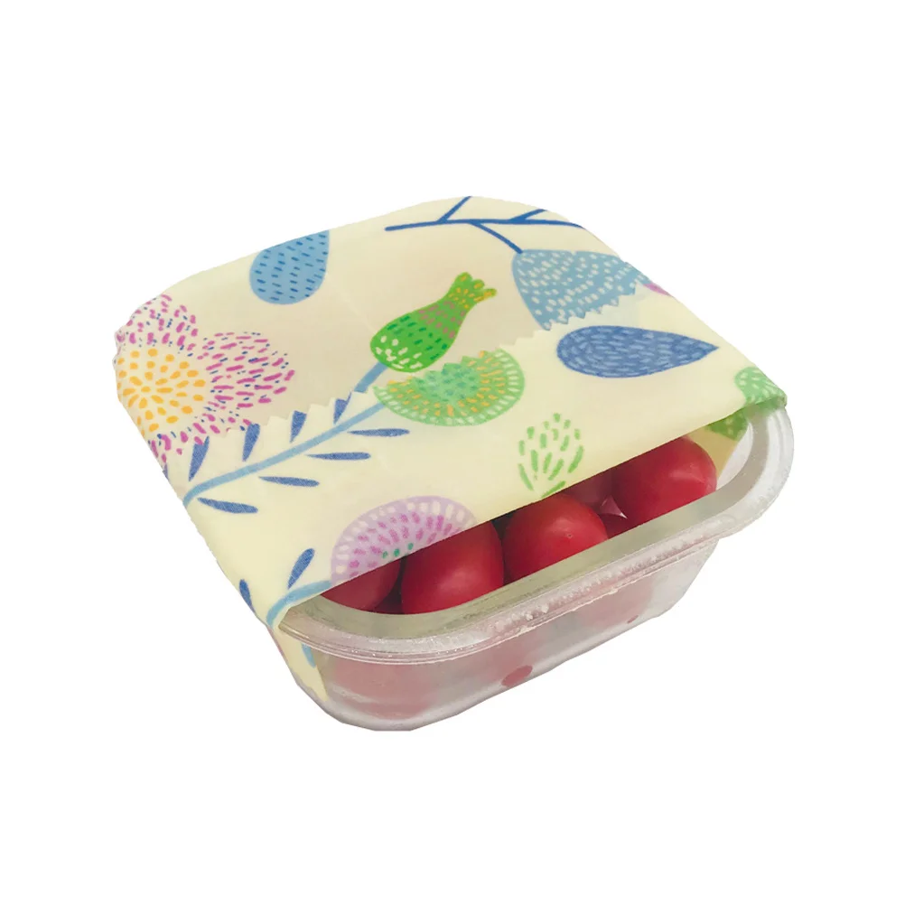 3 шт. пищевые обертки из пчелиного воска многоразовая упаковочная ткань салфетки