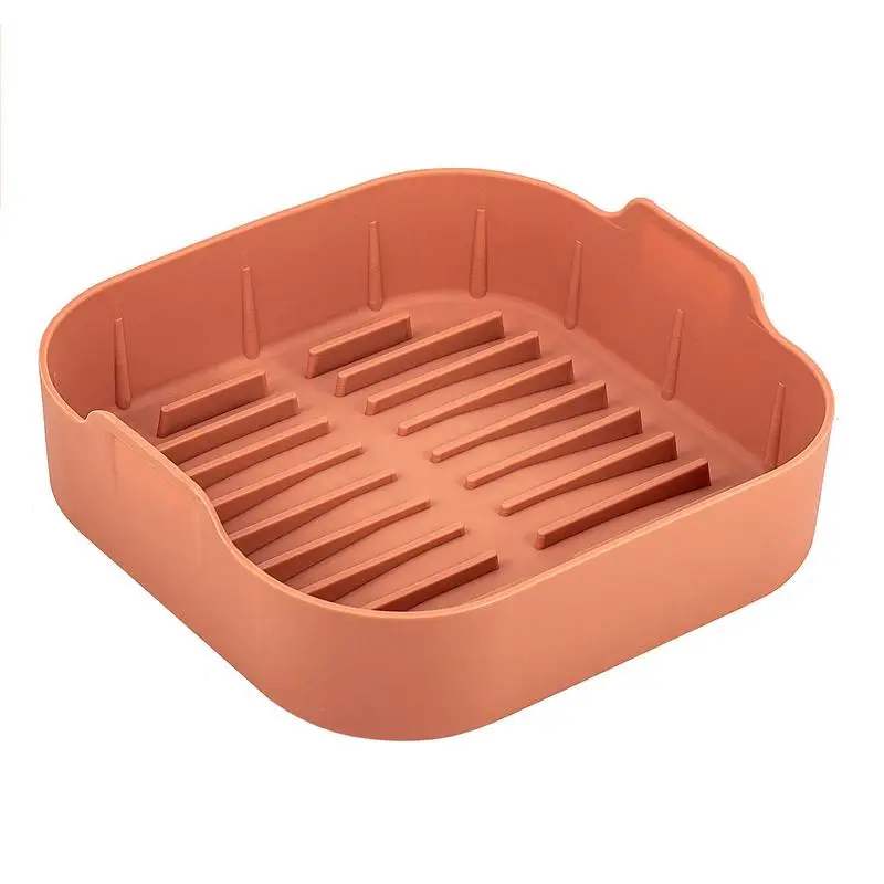 

Air Fryer Silicone Liner Nonstick Heatproof Baking Tray Bowl Food-Safe Replacement For Flammable Parchment Paper Liners Kitchen