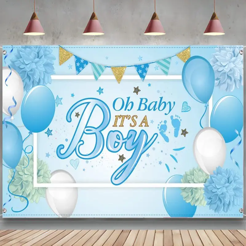 

Baby Shower Party Background Decoration Banner Background Photo Booth Background Baby Shower Party Supplies for Boys or Girls