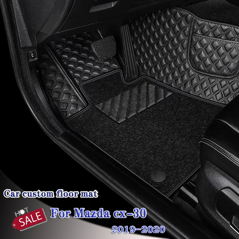 

For Mazda cx-30 cx30 cx 30 2020 2019 Car Floor Mats Auto Carpets Covers Interior Decorative Protect Rugs Accessories