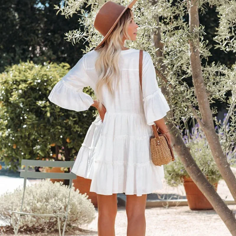 Туника в стиле бохо пляжная одежда свободные накидки для женщин халат винтажный