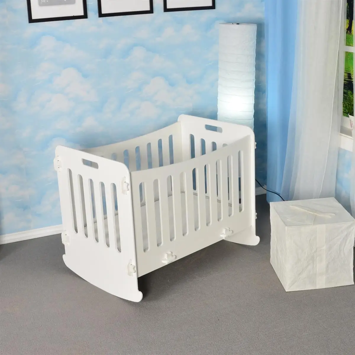 Portable Baby Crib Kid Bed Duvet Pillow Mosquito Net Rocking Chair Bassinet Swing Mini Cradle Hammock Basket Side Furniture Tool