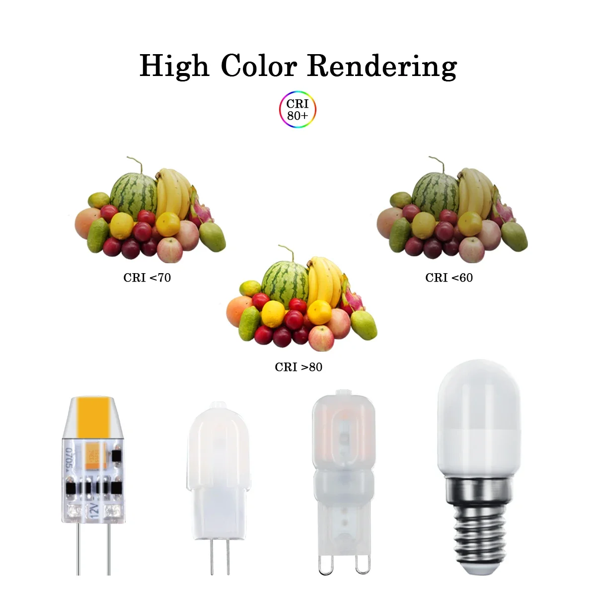 Светодиодная мини-кристаллическая лампа лампа-холодильник G4 G9 AC/DC 12 В AC220V теплый