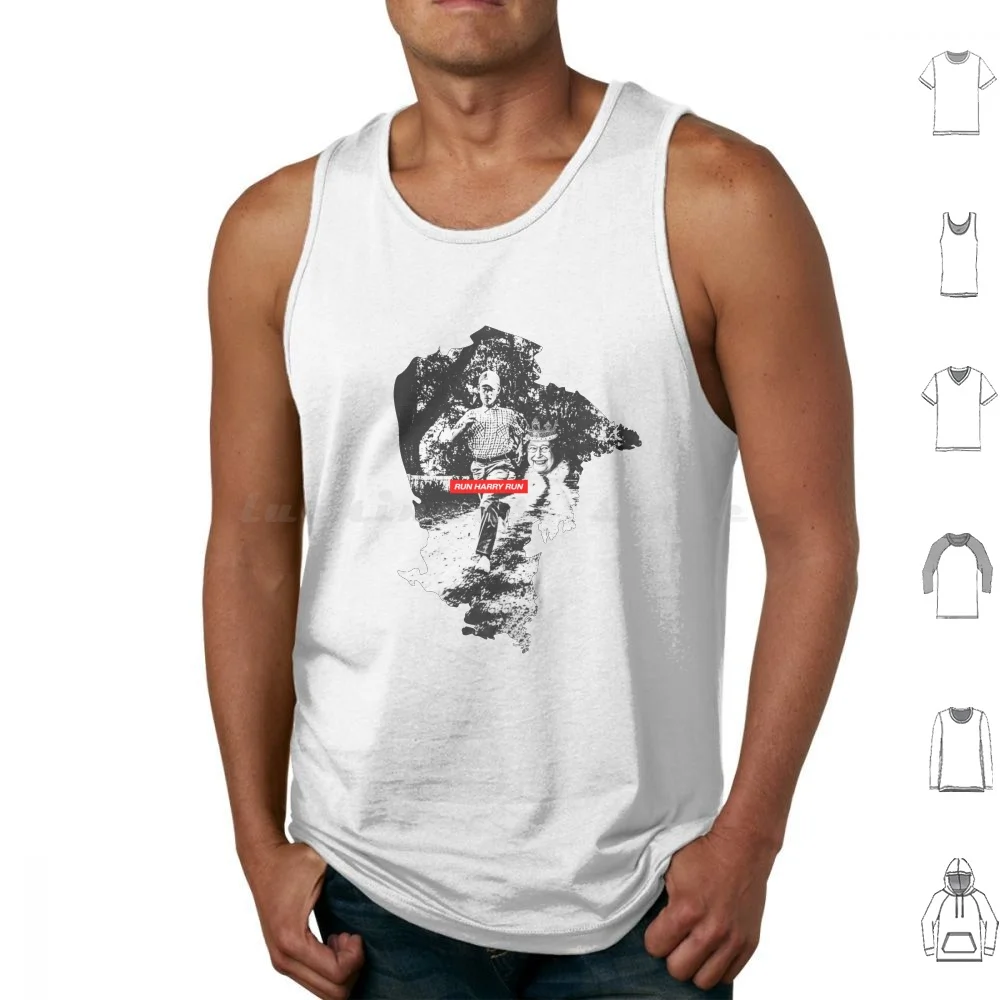 

Run Harry Run , Prince Harry Royal Escape Tank Tops Vest Sleeveless Funny Parody Humor Comedy Royal Escape Escape Prince