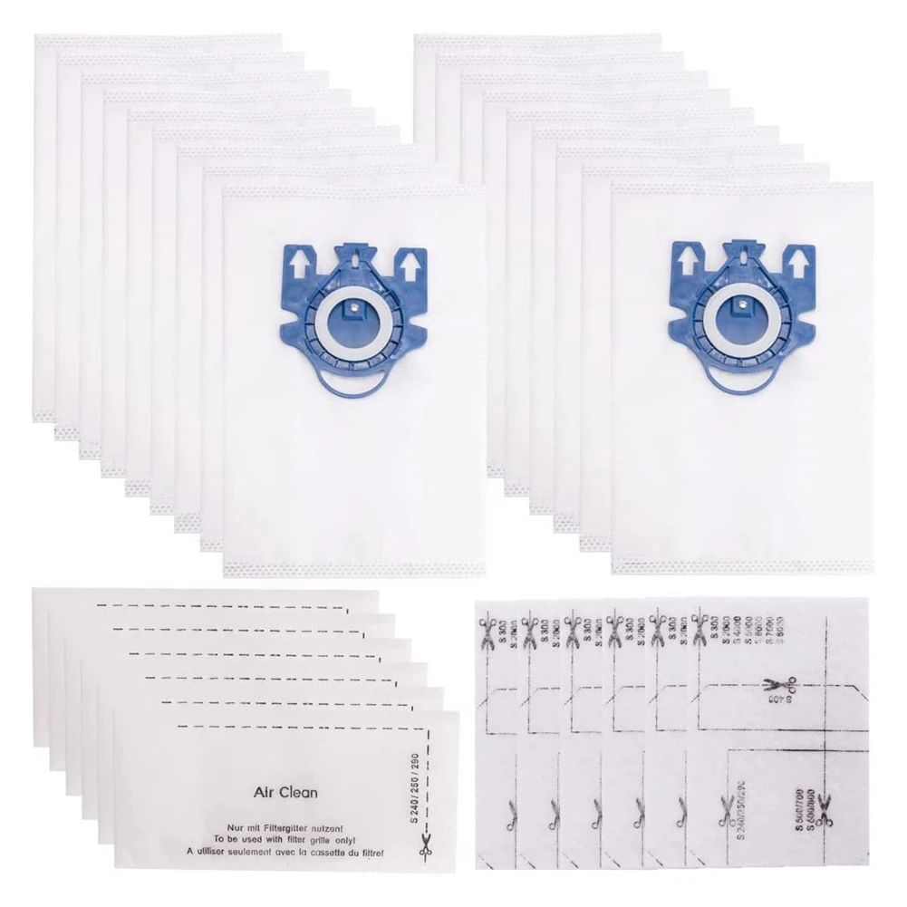 

Vacuum Bags for Miele 3D GN Efficiency Bags, Classic C1, Complete C1 C2 C3, S227/S240, S270, S400, S2, S5, S8 Series