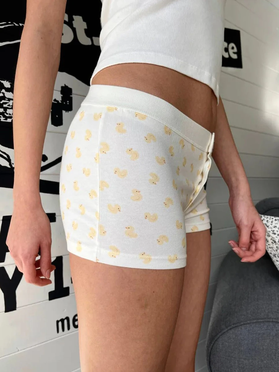 Шорты женские летние на пуговицах с высокой талией