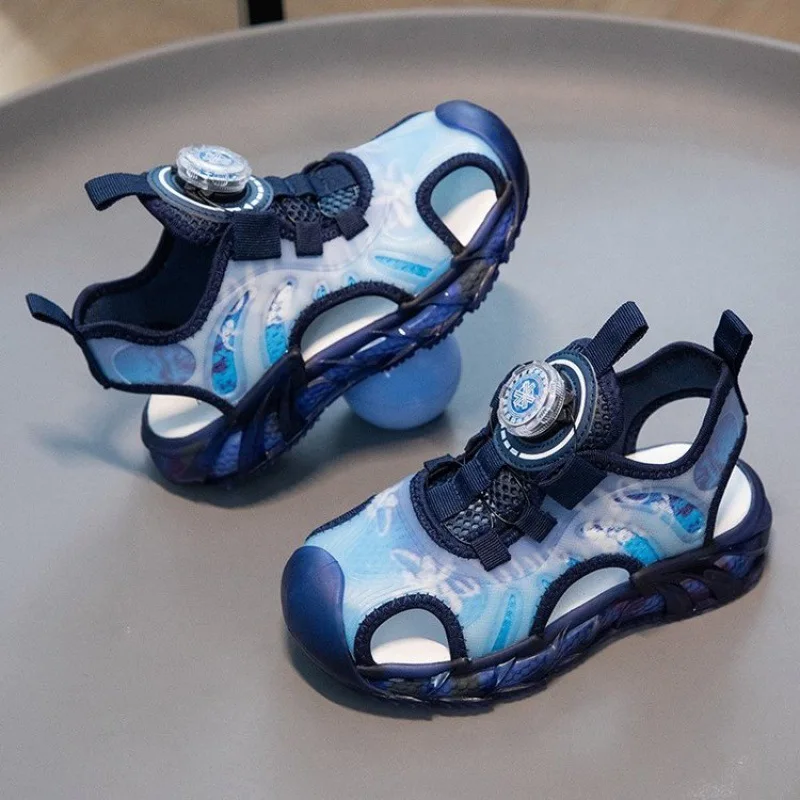 Сандалии для девочек Новинка лета 2024 износостойкая Повседневная Нескользящая