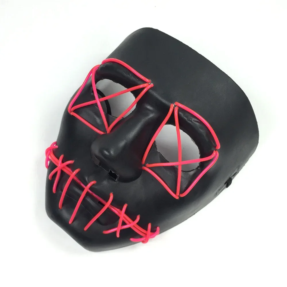 Светящаяся маска для лица светящаяся Хэллоуина