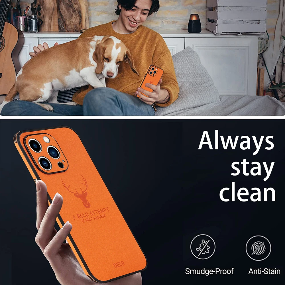 Чехол с рисунком оленя для iPhone 13 12 11 Pro Mini Max XS XR 7 8 Plus противоударный чехол из