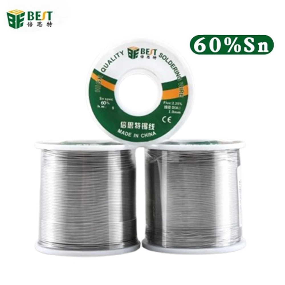 

500 г оловянная проволока для припоя Sn60/Pb40, канифольный сердечник, сварочная катушка для пайки проволоки, не требующий очистки флюс 2,25% 0,3/0,4/0,5/0,6/0,8/1,0 мм