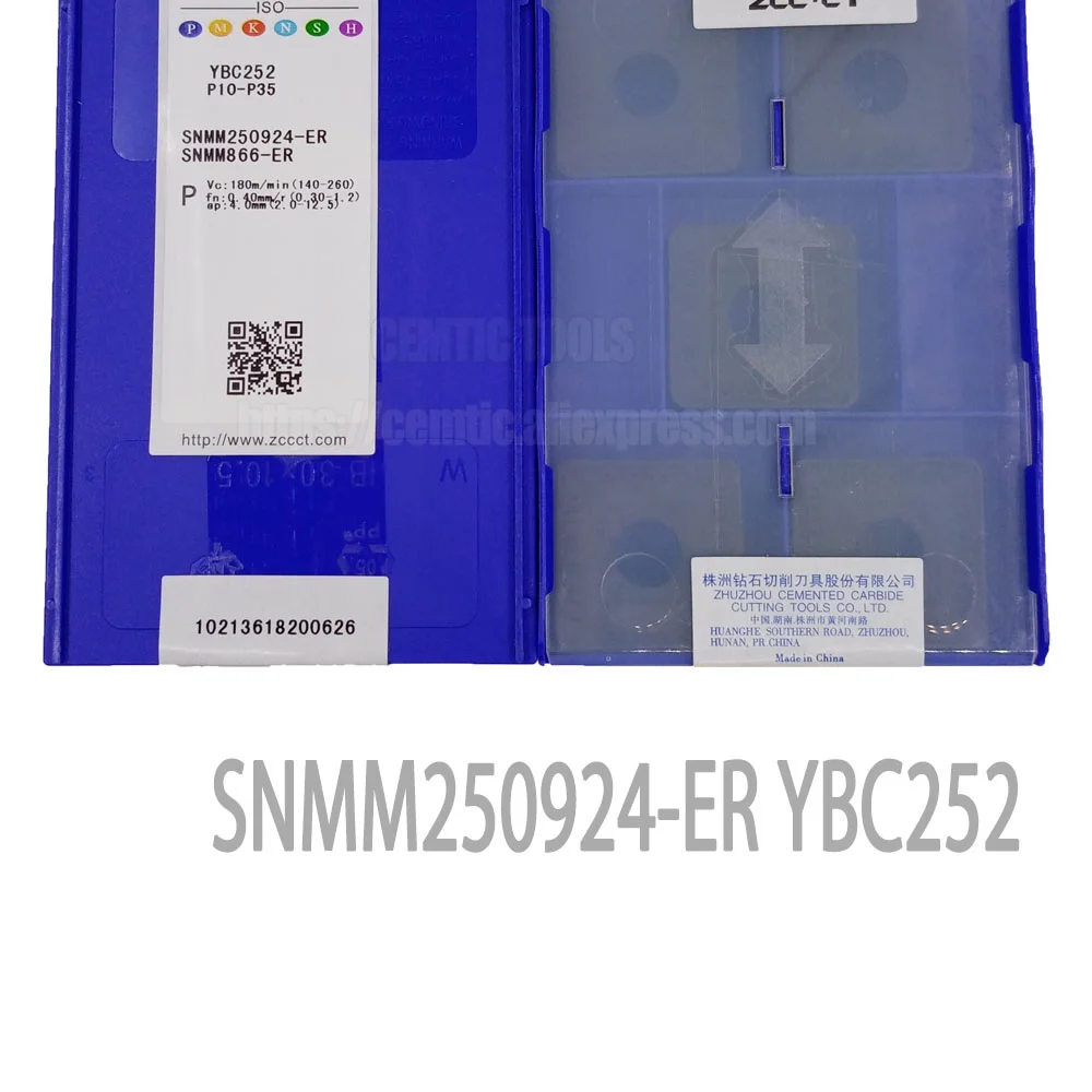 

ZCC оригинальные Токарные вставки с ЧПУ Φ YBC252 5 шт. YBM253