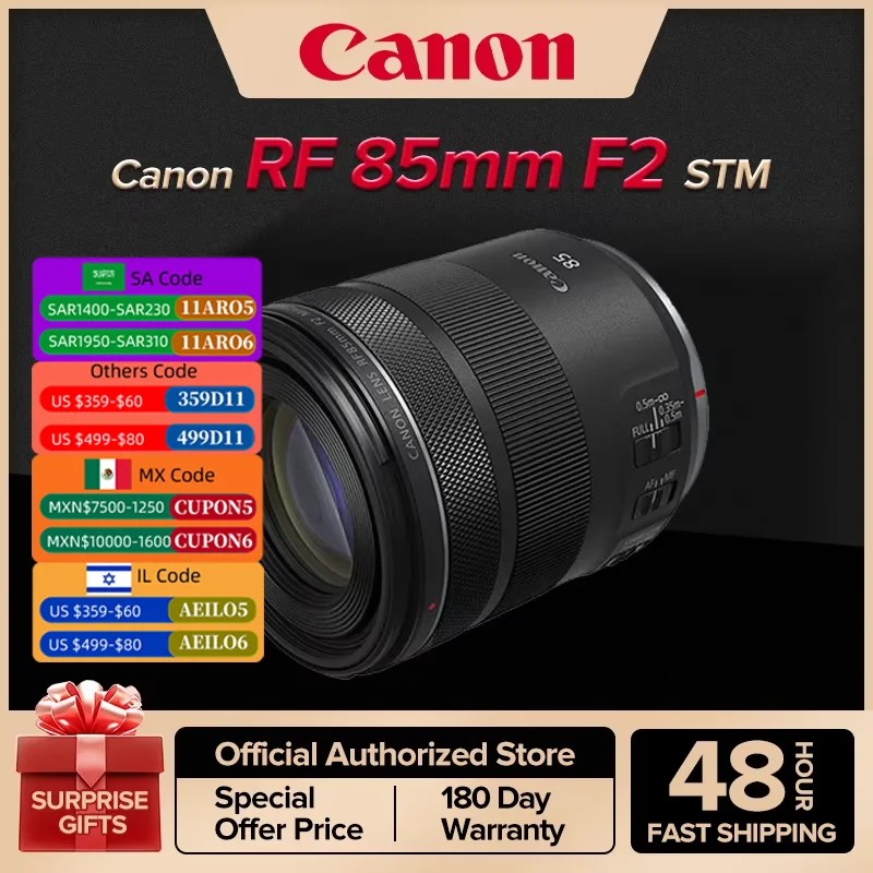 Полнокадровый беззеркальный объектив для камеры Canon RF 85 мм F2 макрообъектив с