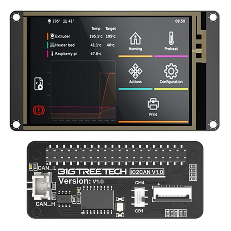 

TFT35 SPI V2.1 LCD Screen Display Controller Panel 3.5inch for Manta M4P+CB1/M8P+CB1 Klipper Board 3D Printer Part
