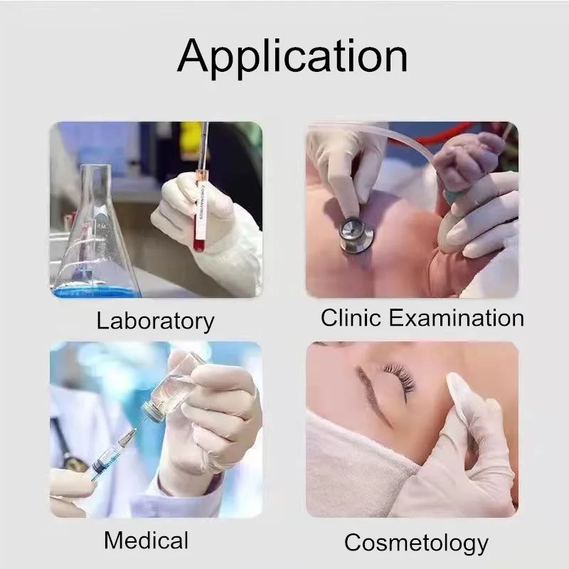 Одноразовые резиновые перчатки для обследования больниц Очистки Кухни