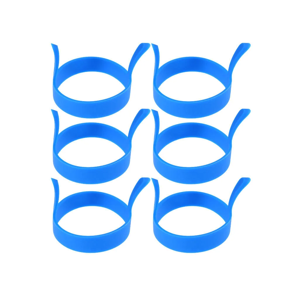 

6 шт., металлические силиконовые формы для яиц