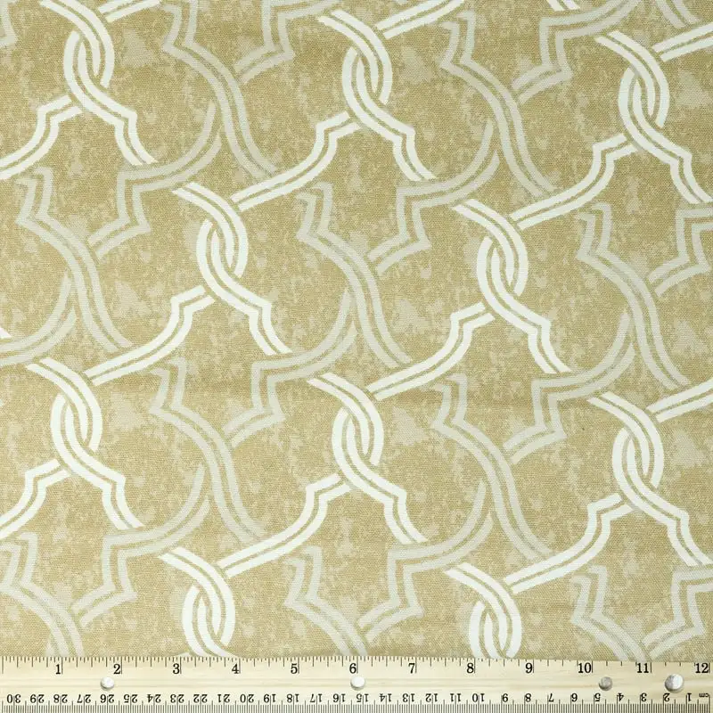 

54" 100% Cotton Lattice Craft Fabric 9 yd By the Bolt, Cream