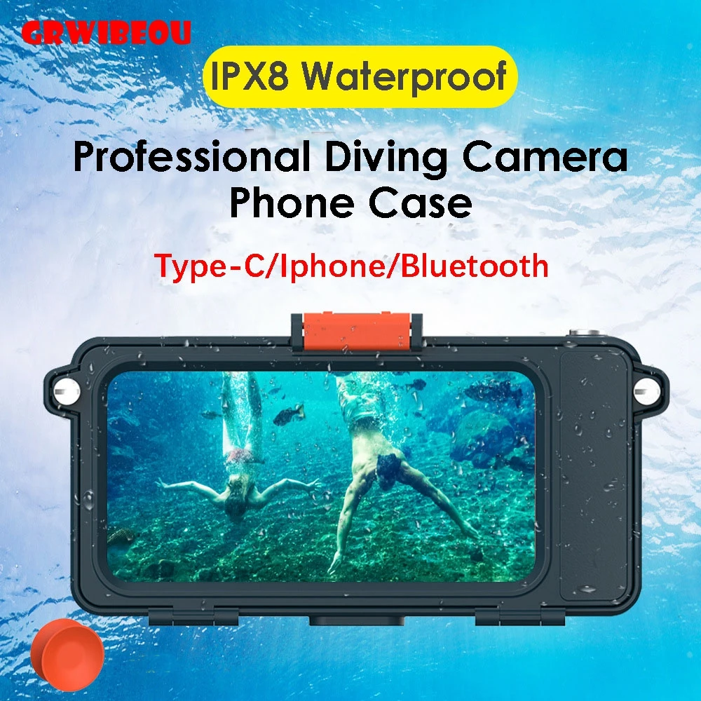 

Waterproof Phone Case Diving Case for All Phones Underwater HD Photography Video Housings with Lanyard Underwater